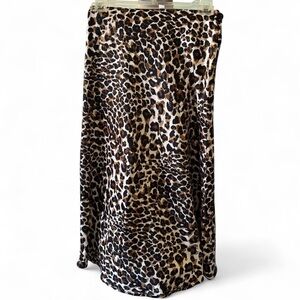 Express leopard Print Maxi Skirt